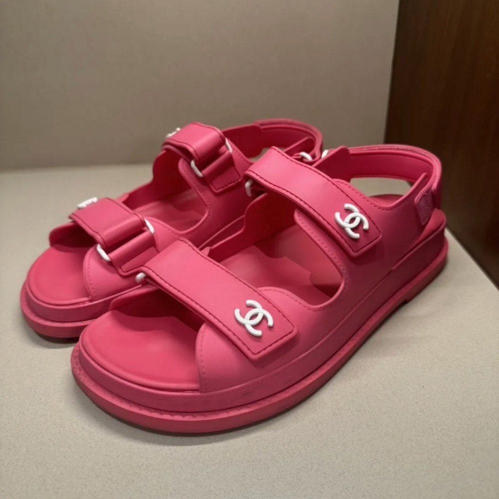 Pink Chanel Dad Sandals - Picture 3 of 11